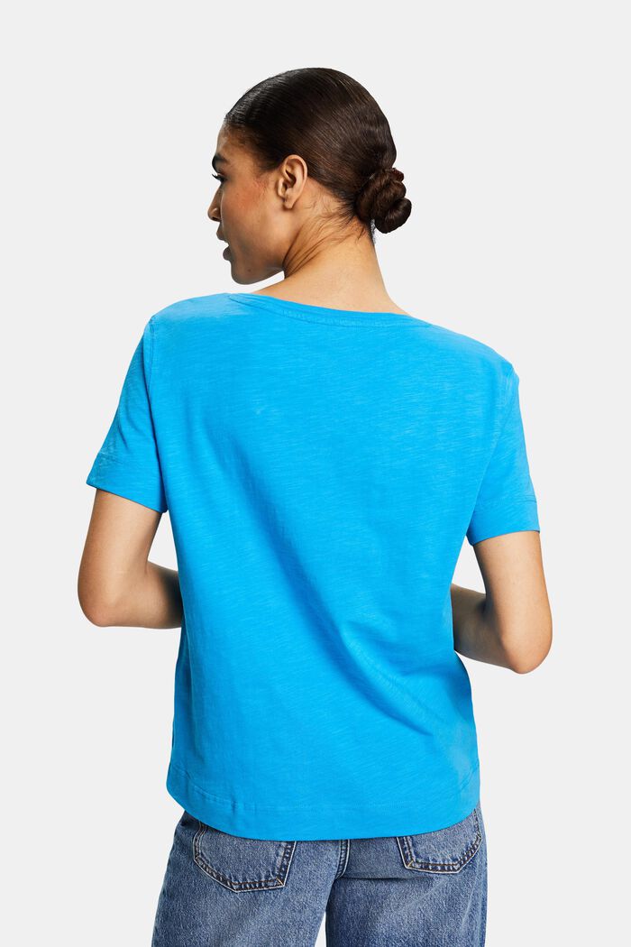 V-Neck Jersey T-Shirt, BLUE, detail image number 2
