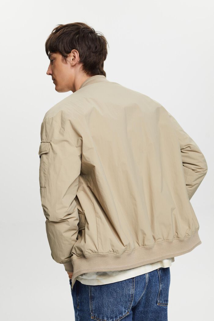 Recycled: bomber-style jacket, SAND, detail image number 3