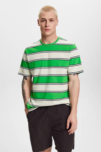 Striped sustainable cotton T-shirt