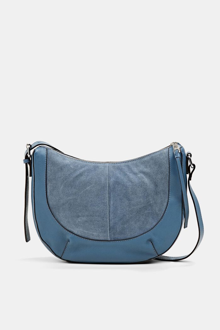 Leather bag, LIGHT BLUE, overview