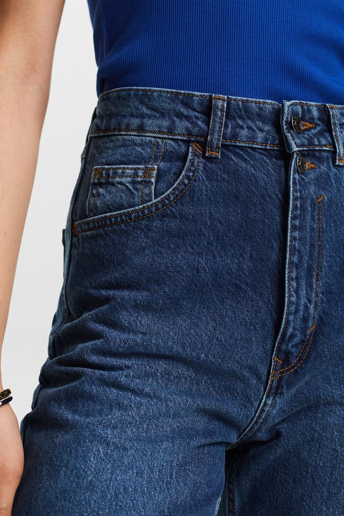 Straight leg stretch jeans, BLUE MEDIUM WASHED, detail image number 4