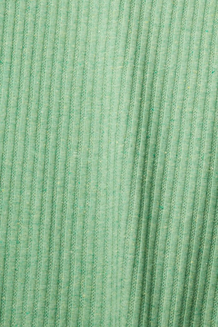 Top with pointelle pattern, GREEN, detail image number 1