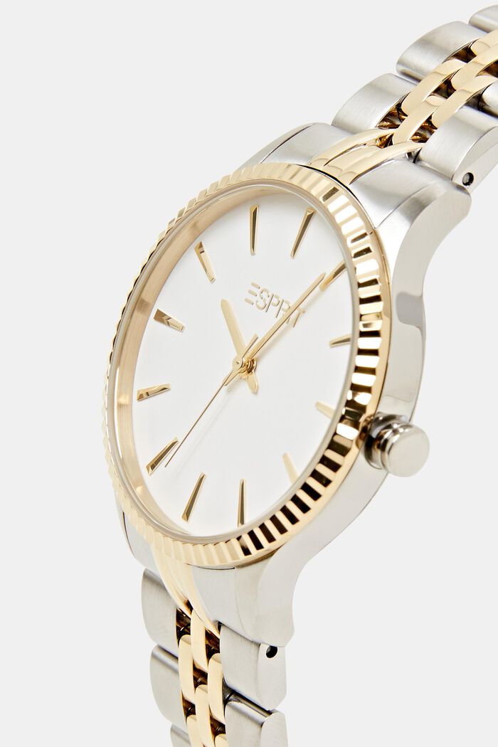 Two-Tone Stainless Steel Watch, GOLD, detail image number 1