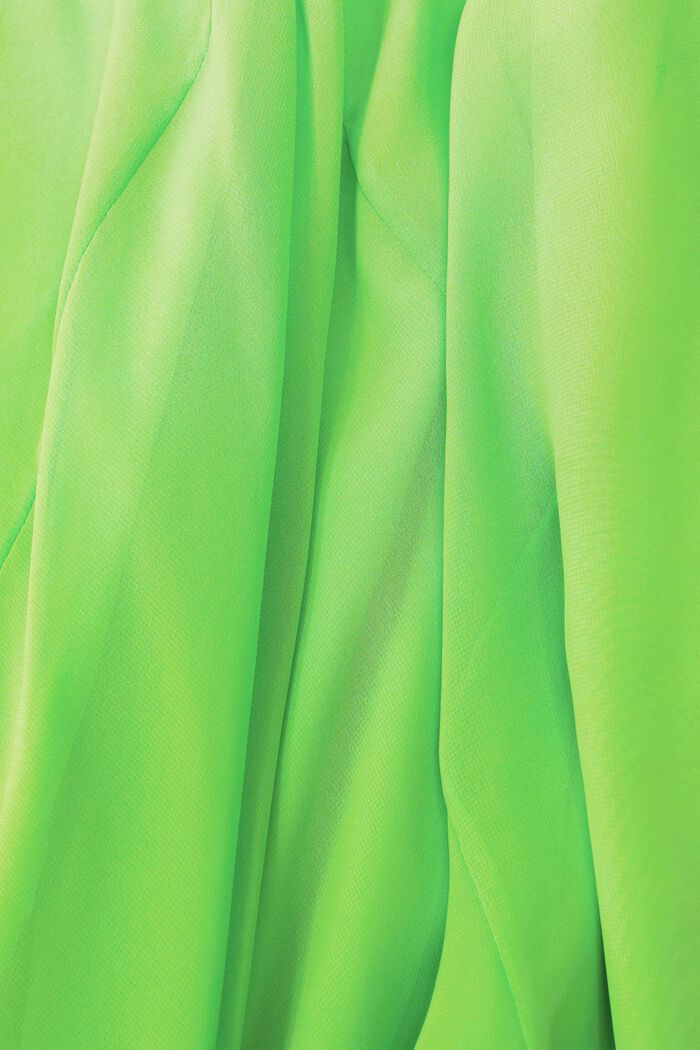 V-Neck Chiffon Maxi Dress, CITRUS GREEN, detail image number 6