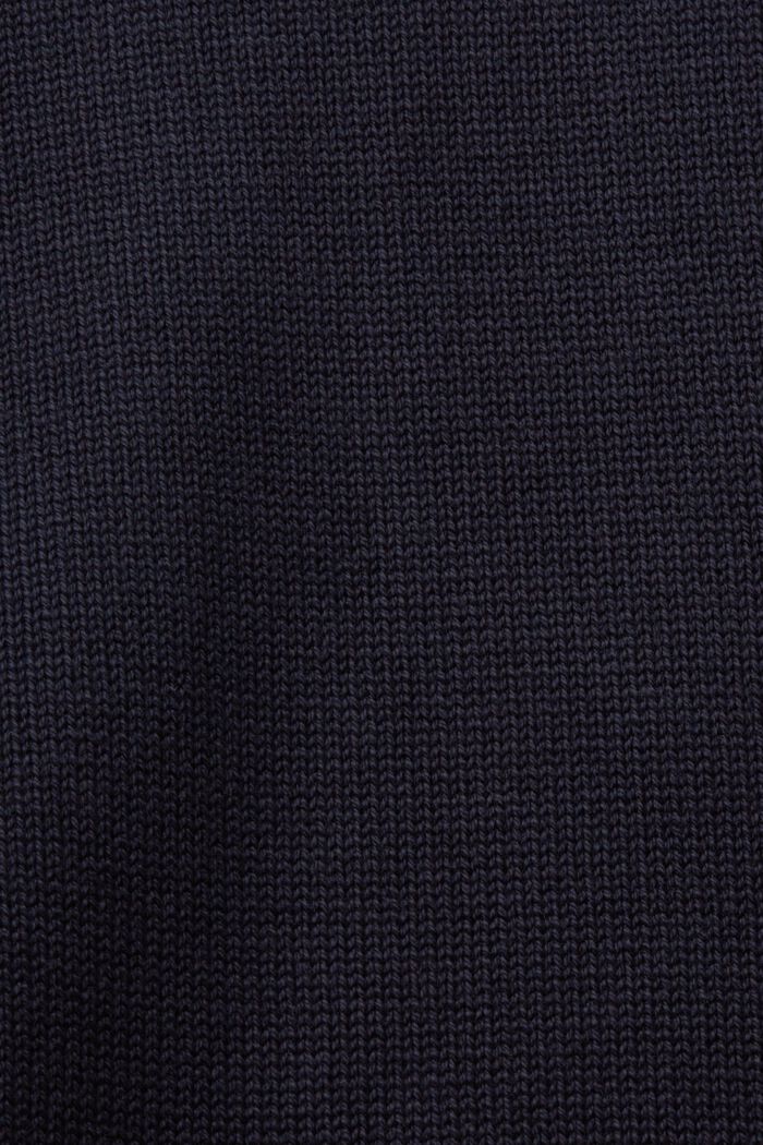 Cotton Crewneck Sweater, NAVY, detail image number 4