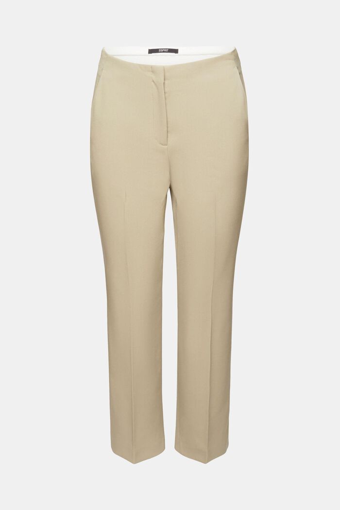 Cropped business trousers, DUSTY GREEN, detail image number 7