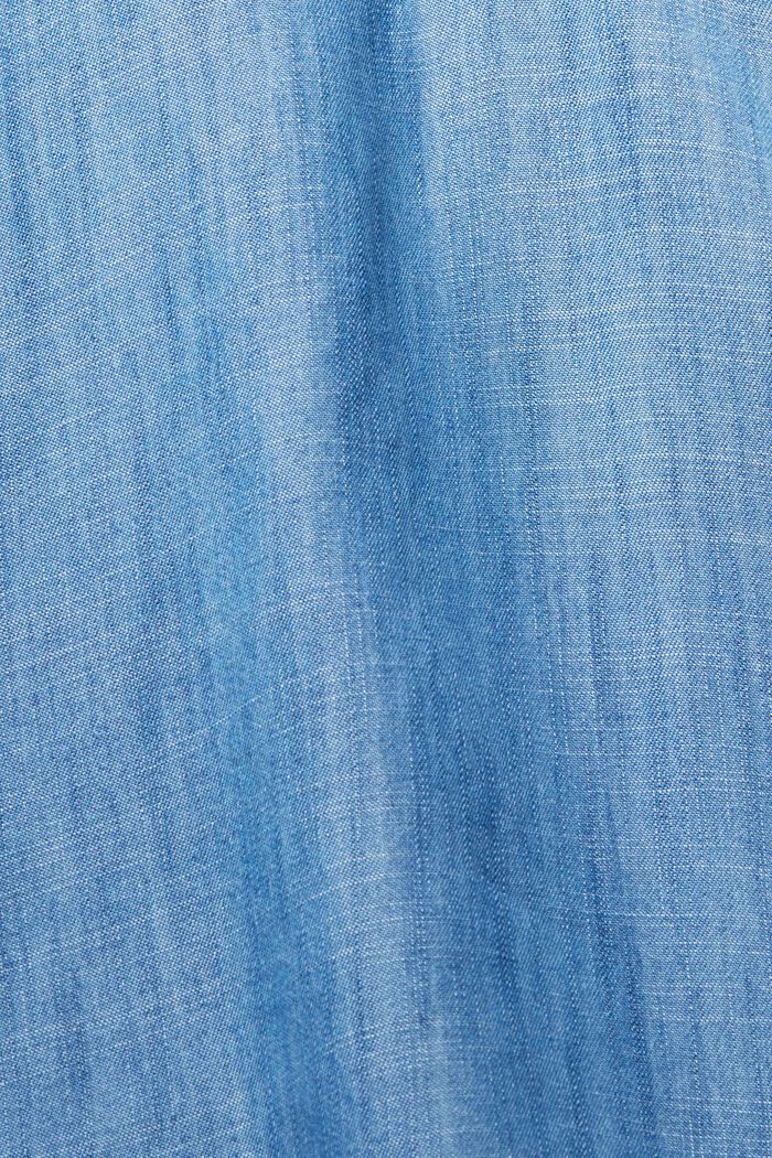 Made of TENCEL™: Denim-look blouse, BLUE MEDIUM WASHED, detail image number 1
