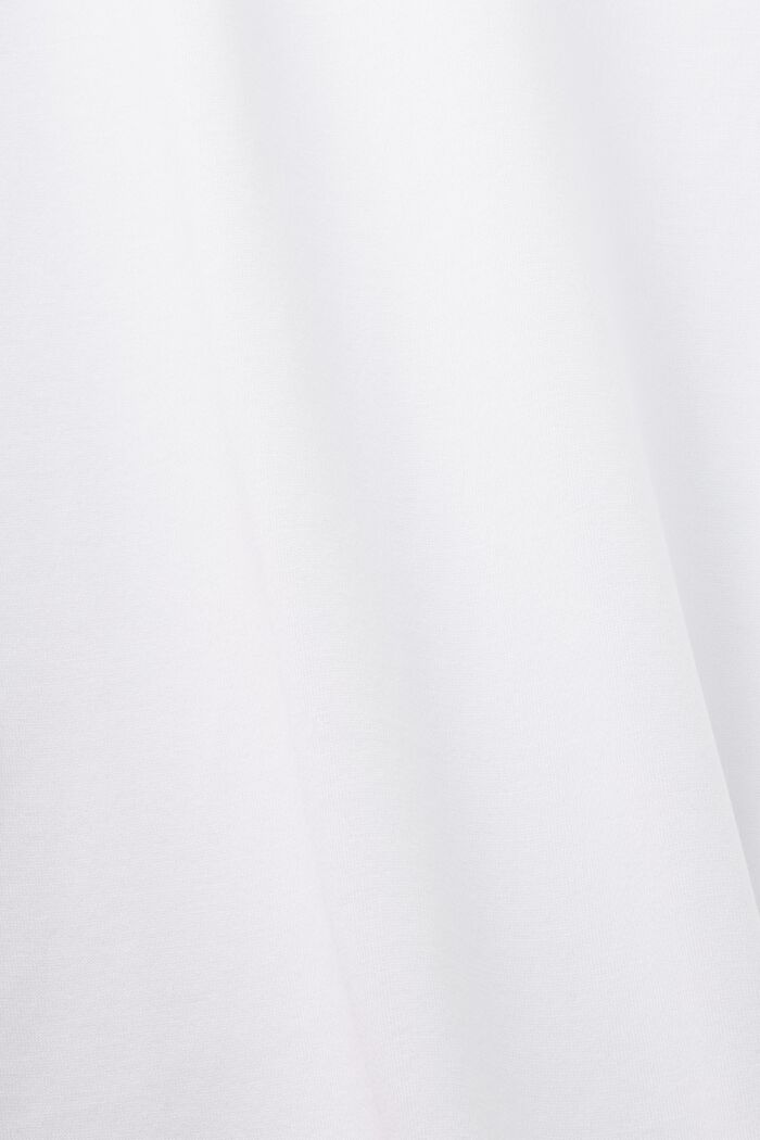 Jersey crewneck t-shirt, 100% cotton, WHITE, detail image number 5