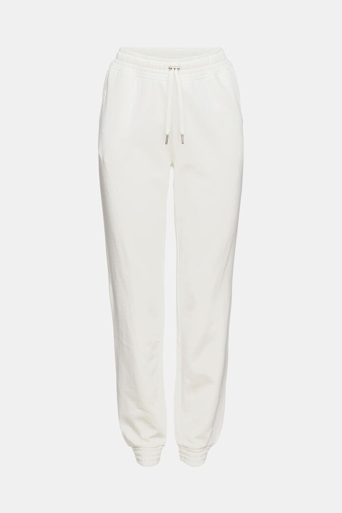 Tracksuit bottoms made of 100% cotton, OFF WHITE, overview