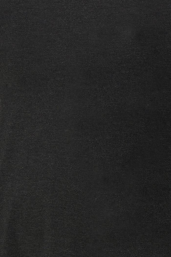 Long sleeve top with open sides, LENZING™ ECOVERO™, ANTHRACITE MELANGE, detail image number 4
