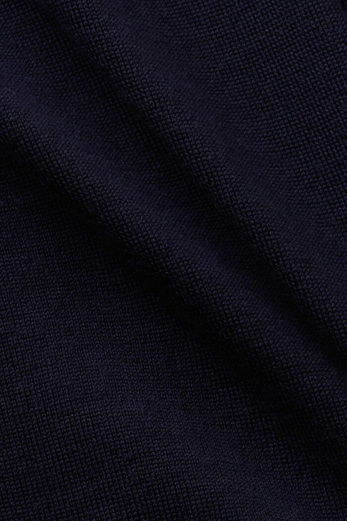 Wool Crewneck Sweater, NAVY, detail image number 6