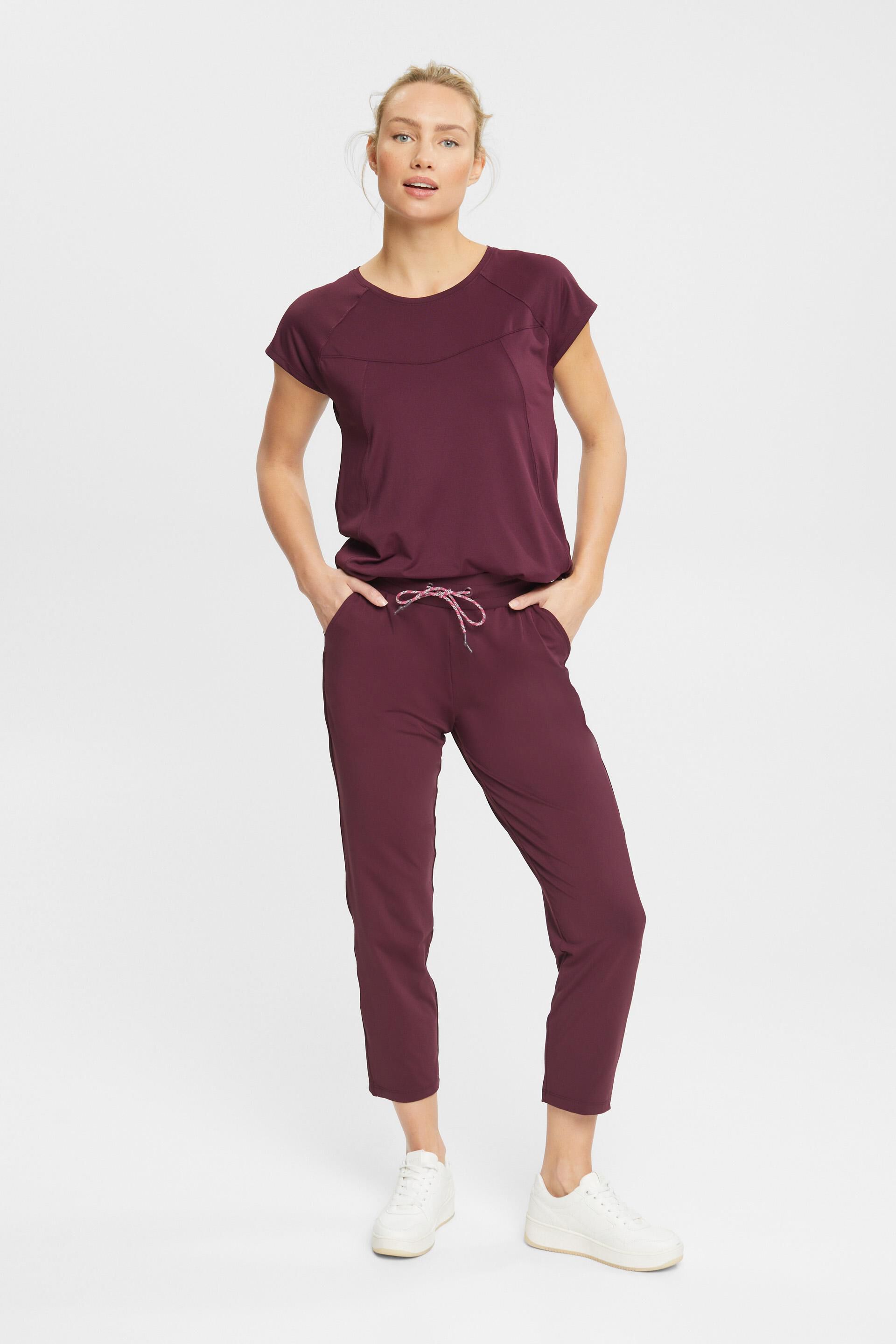 ESPRIT - Cropped jersey joggers with E-DRY at our Online Shop
