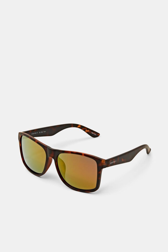 Tinted Square Framed Sunglasses, HAVANNA, detail image number 2