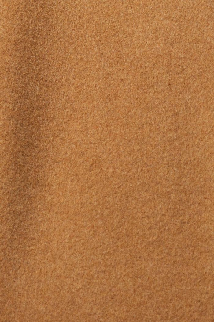 Double breasted wool blend coat, CARAMEL, detail image number 1