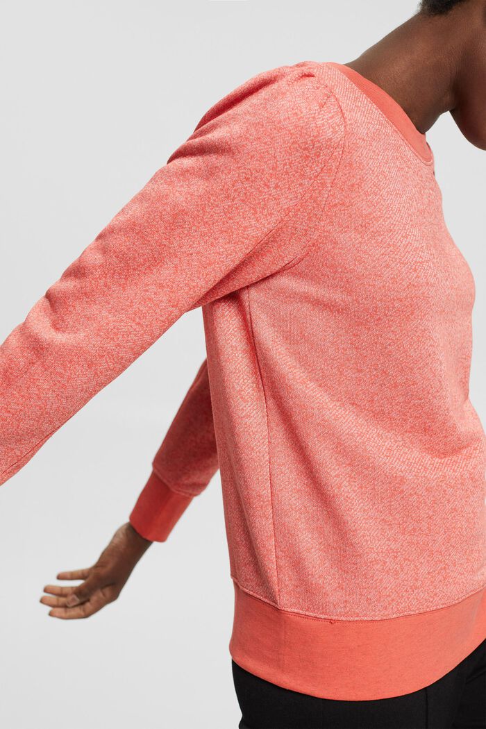 Blended cotton sweatshirt, CORAL, detail image number 2