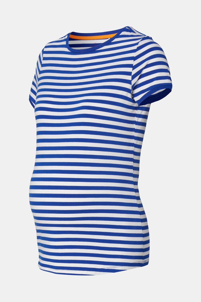 MATERNITY Striped T-Shirt, ELECTRIC BLUE, detail image number 4