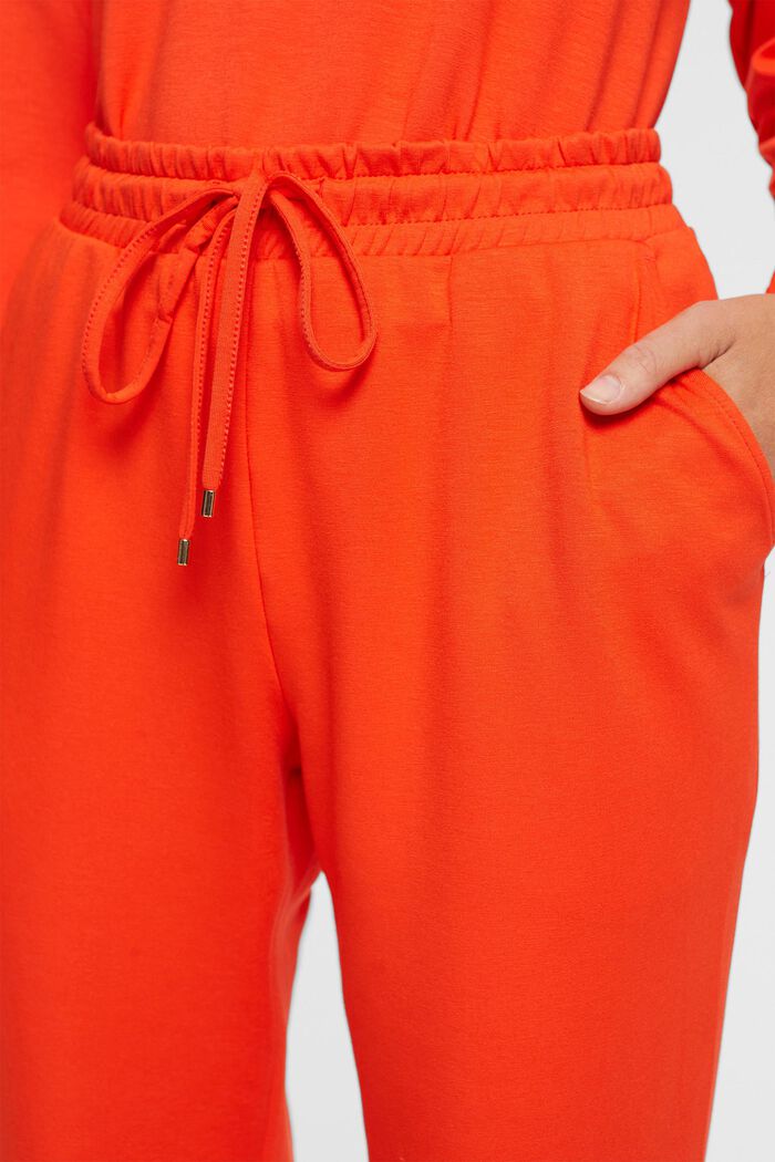 Jogger style trousers, LENZING™ ECOVERO™, RED ORANGE, detail image number 0
