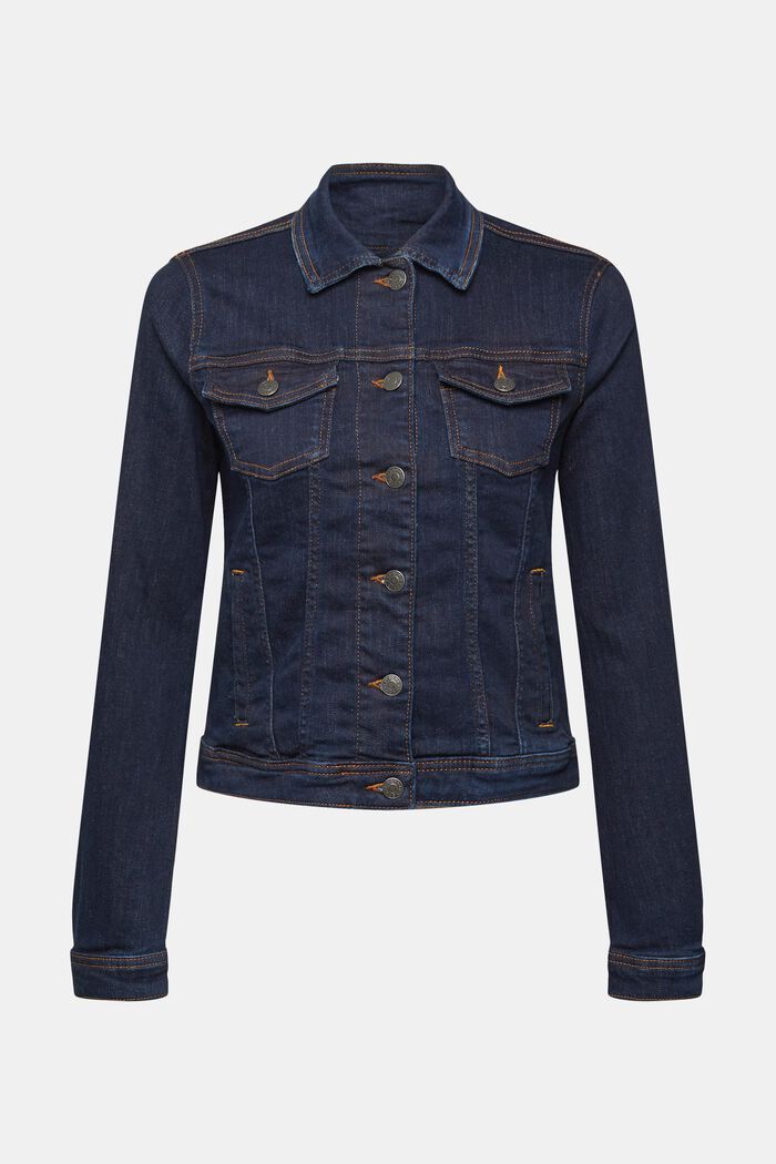 Slim fit denim jacket, BLUE RINSE, detail image number 2