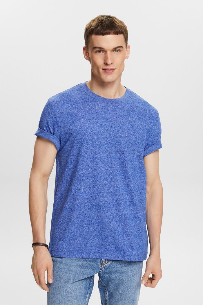 Melange T-Shirt, BRIGHT BLUE, detail image number 0