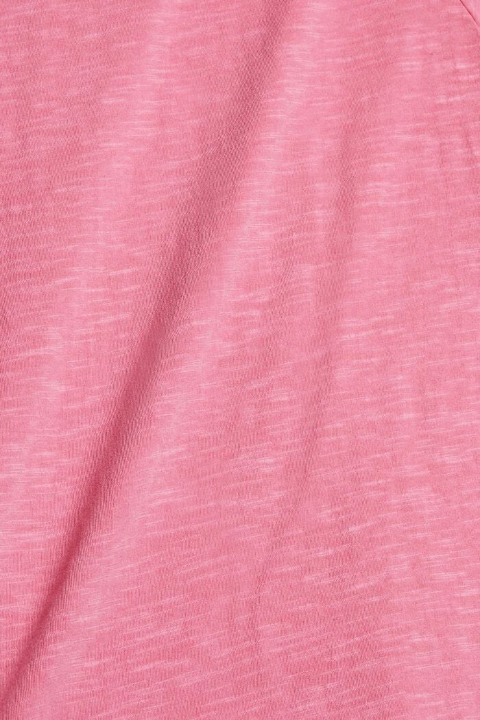 T-shirt with broderie anglaise, PINK, detail image number 4