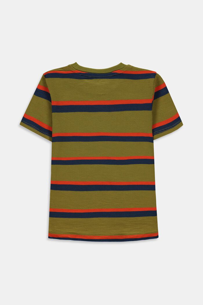 Striped T-shirt in 100% cotton, KIWI, detail image number 1