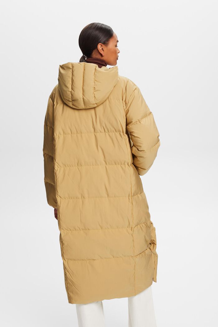 Hooded Puffer Coat, KHAKI BEIGE, detail image number 3