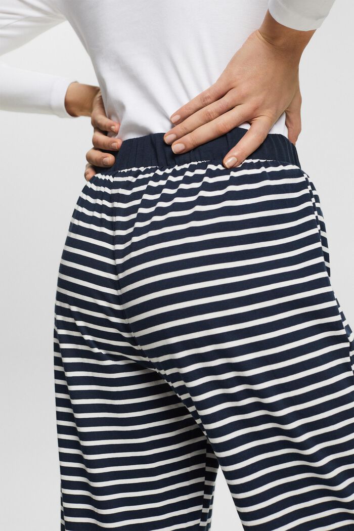 Striped  Pull-On Pajama Pant, NAVY, detail image number 3