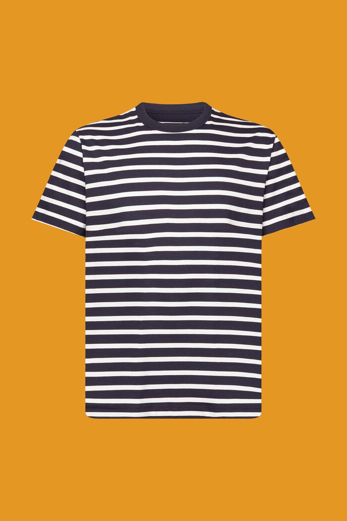 Striped sustainable cotton t-shirt, NAVY, detail image number 6