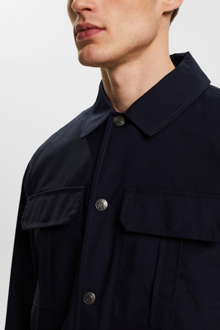Twill Overshirt, NAVY, detail image number 2