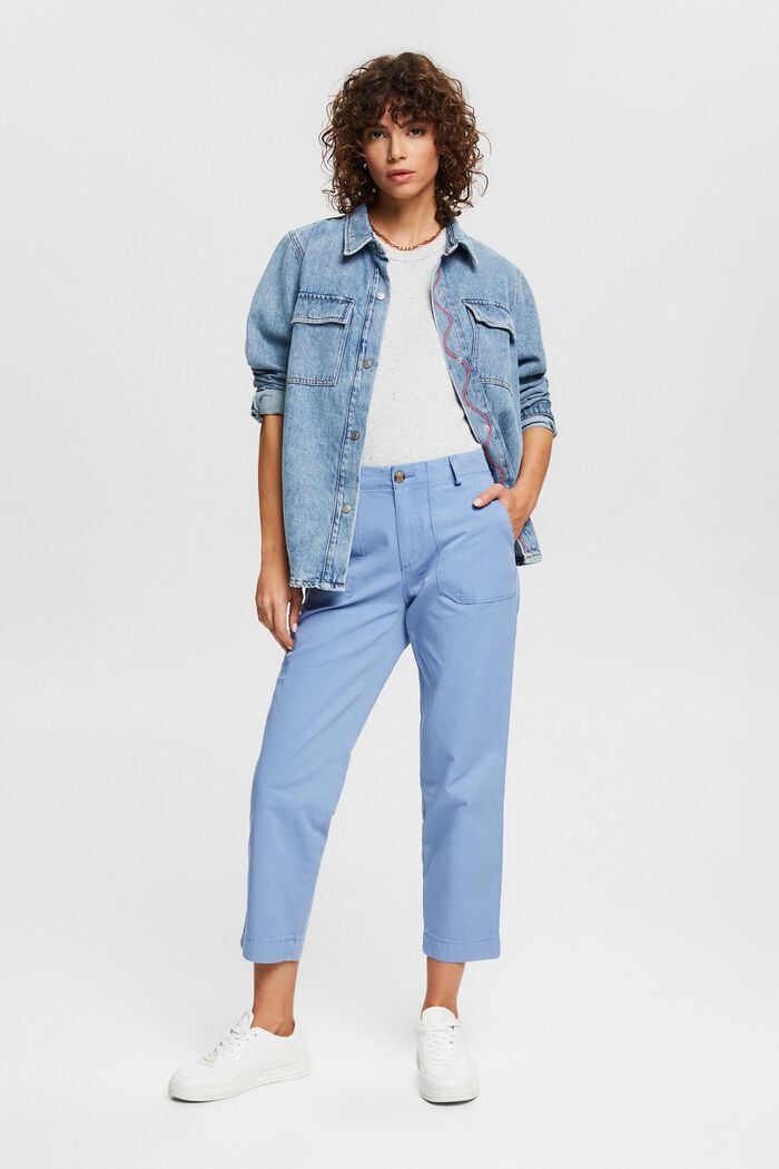 Cargo-style cotton trousers