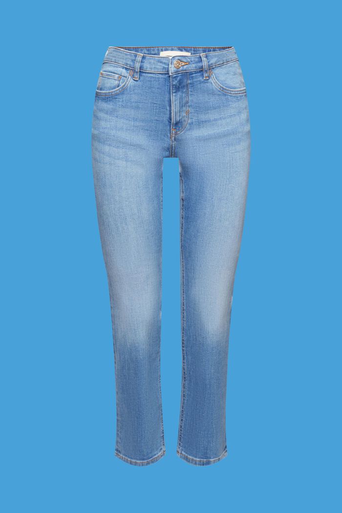 Mid-rise cropped leg jeans, BLUE LIGHT WASHED, detail image number 7