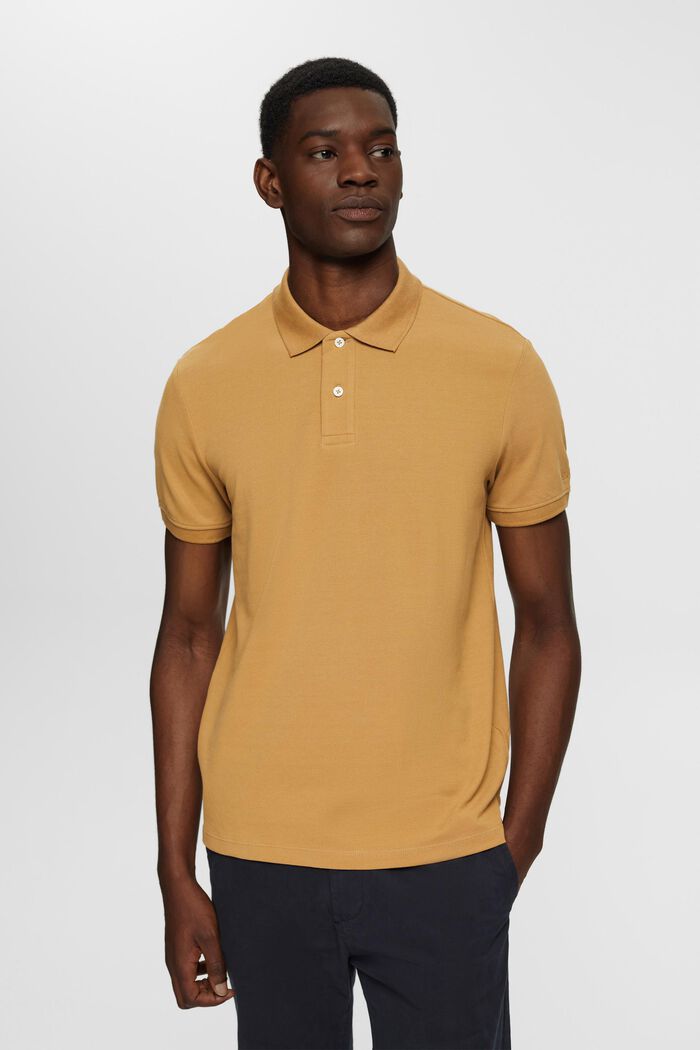 Slim fit polo shirt, BEIGE, detail image number 0