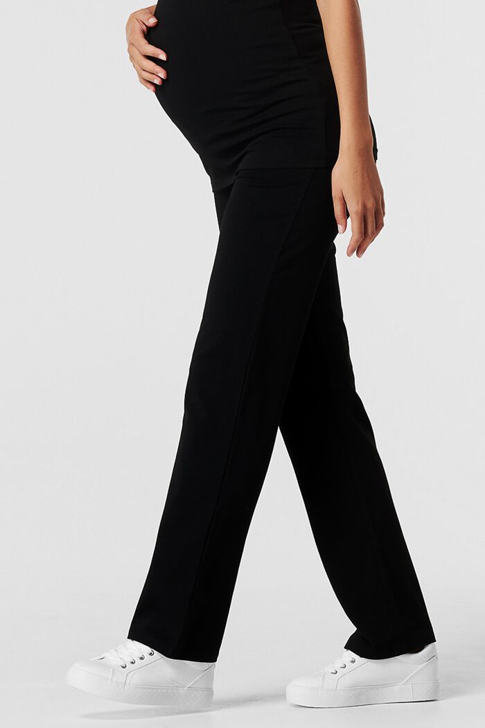 Jersey trousers with an over-bump waistband, BLACK, detail image number 3