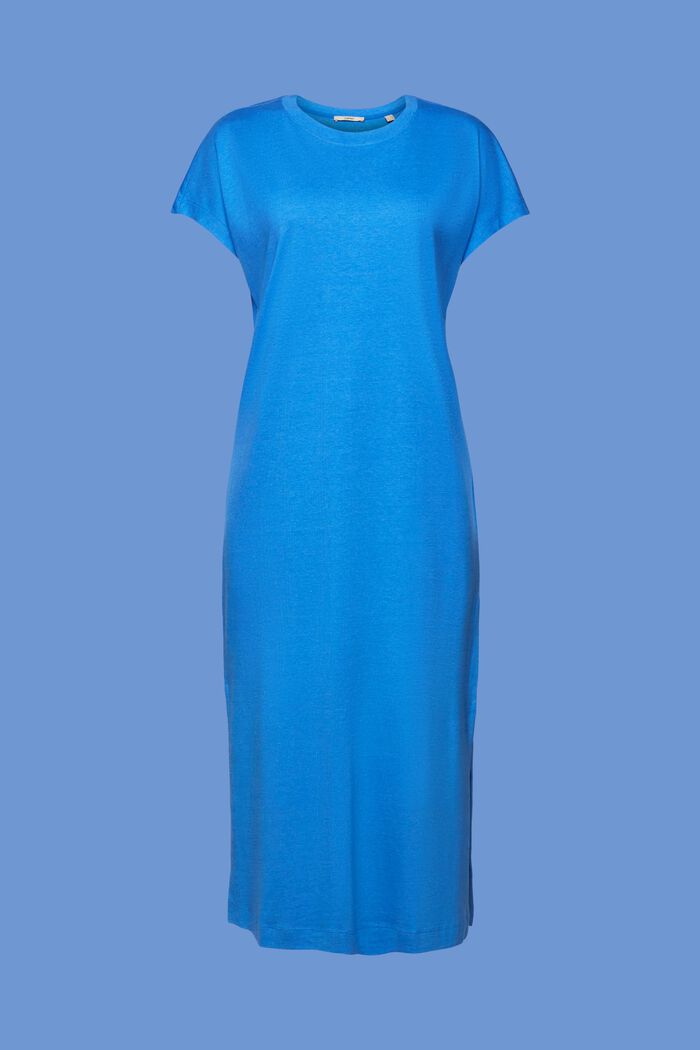 Jersey midi dress, BRIGHT BLUE, detail image number 6