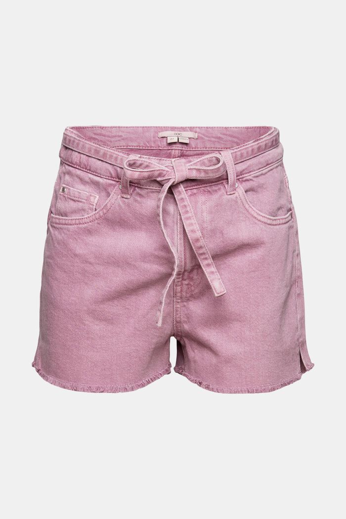 Shorts with tie-around belt, LILAC, detail image number 1
