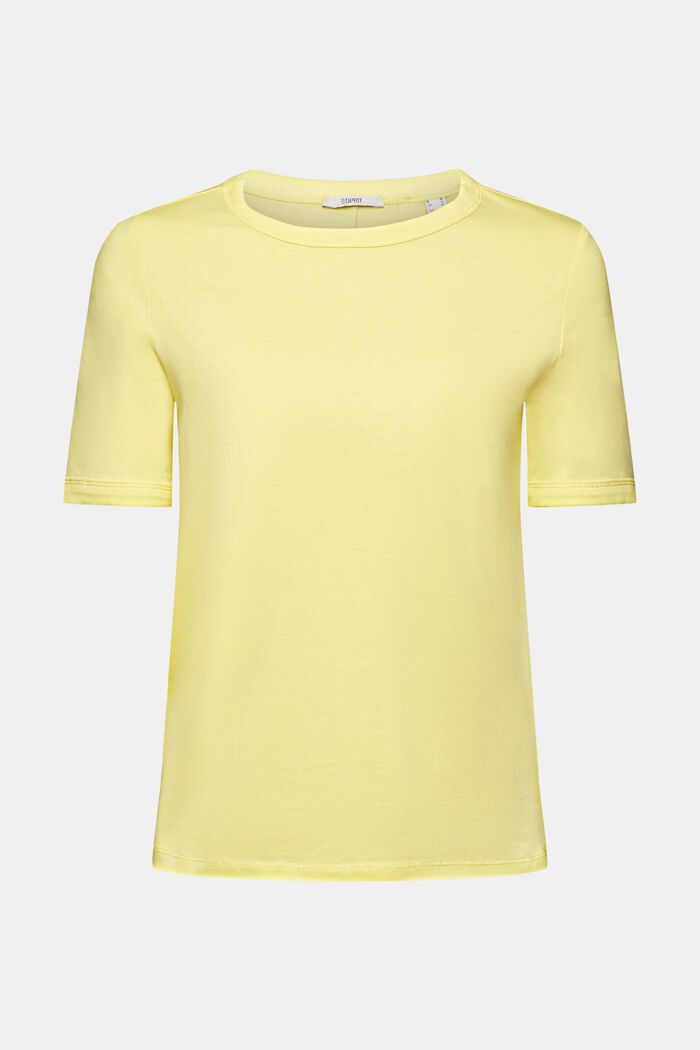 Cotton t-shirt, LIGHT YELLOW, detail image number 7