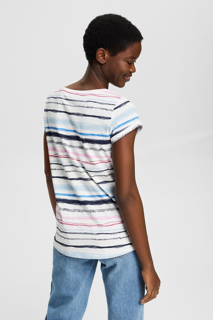 striped T-shirt, OFF WHITE, detail image number 3