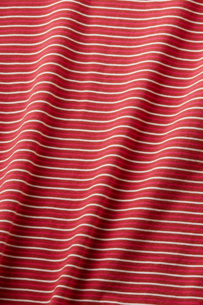 Long sleeve top with a striped pattern, TERRACOTTA, detail image number 5