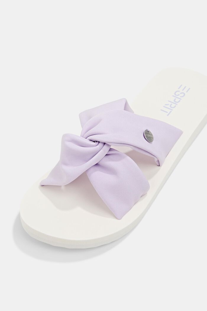 Slip-ons with knotted straps, LILAC, detail image number 4