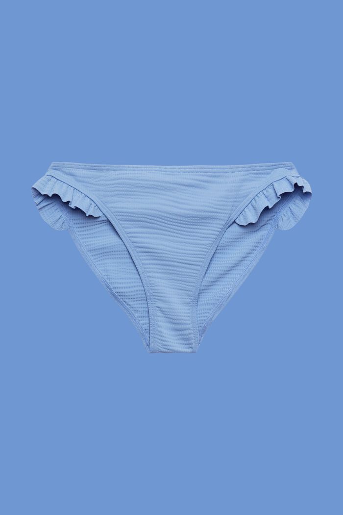 Recycled: ruffled bikini bottoms, LIGHT BLUE LAVENDER, detail image number 4