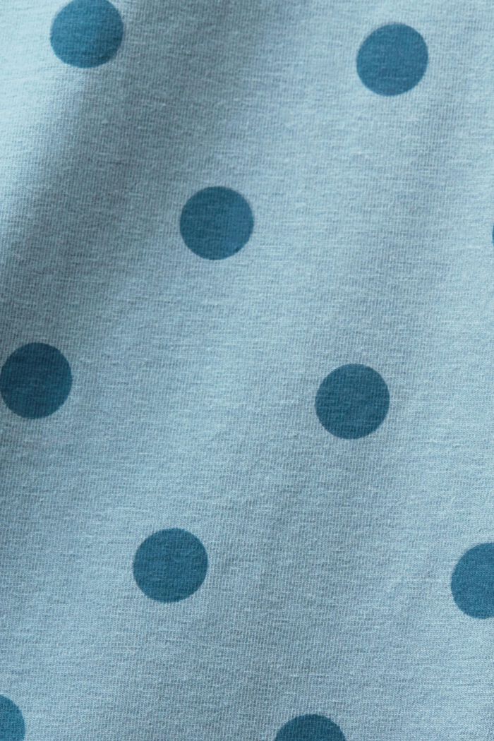 Polka Dot Night Dress, NEW  TEAL BLUE, detail image number 4