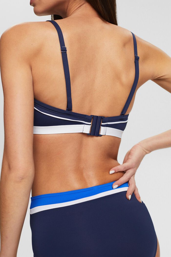 Bandeau top with detachable straps, NAVY, detail image number 5