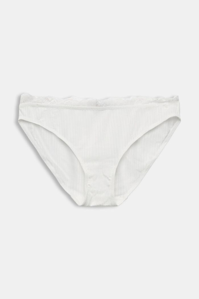 Lace Mini Briefs, OFF WHITE, detail image number 4