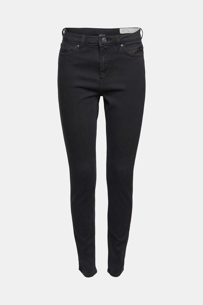 Stretch trousers with zip detail