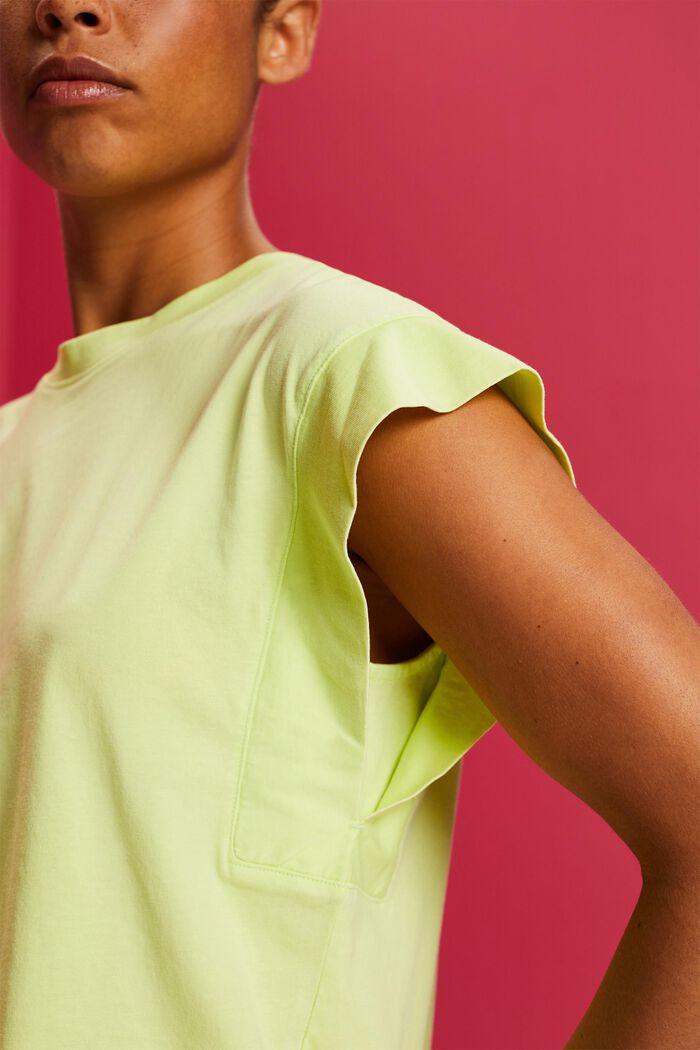 Batwing Short-Sleeve T-Shirt, LIME YELLOW, detail image number 2