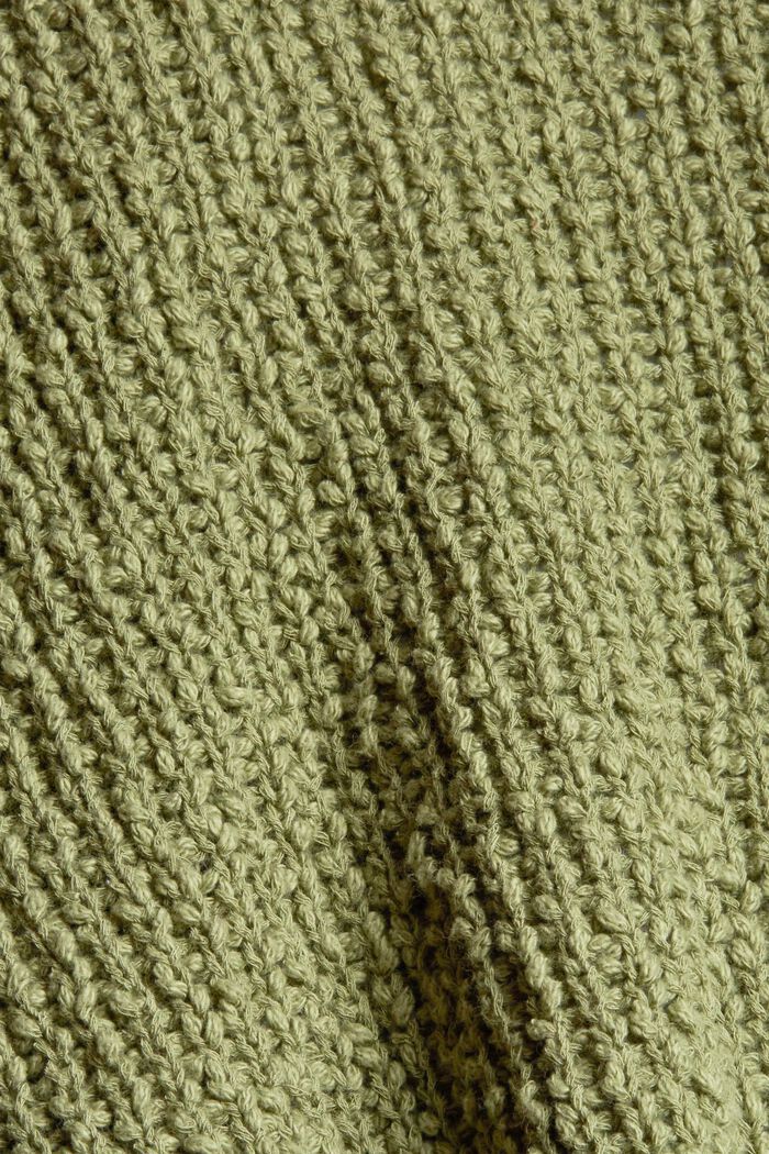 Cardigan in 100% cotton, LIGHT KHAKI, detail image number 4