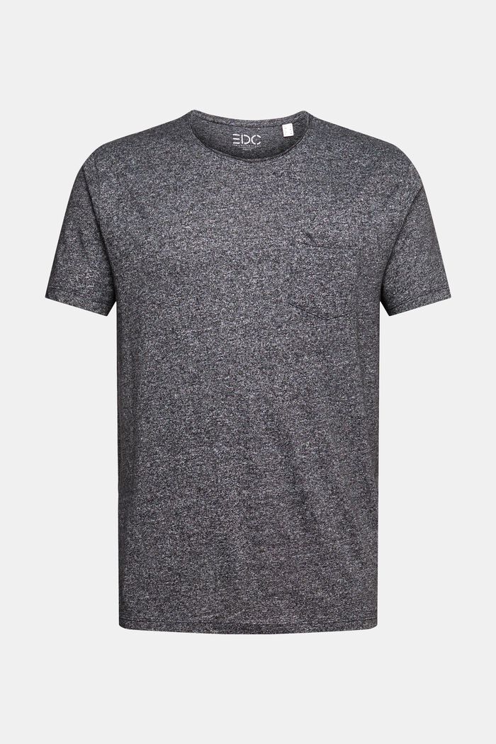 Recycled: melange jersey T-shirt, ANTHRACITE, overview