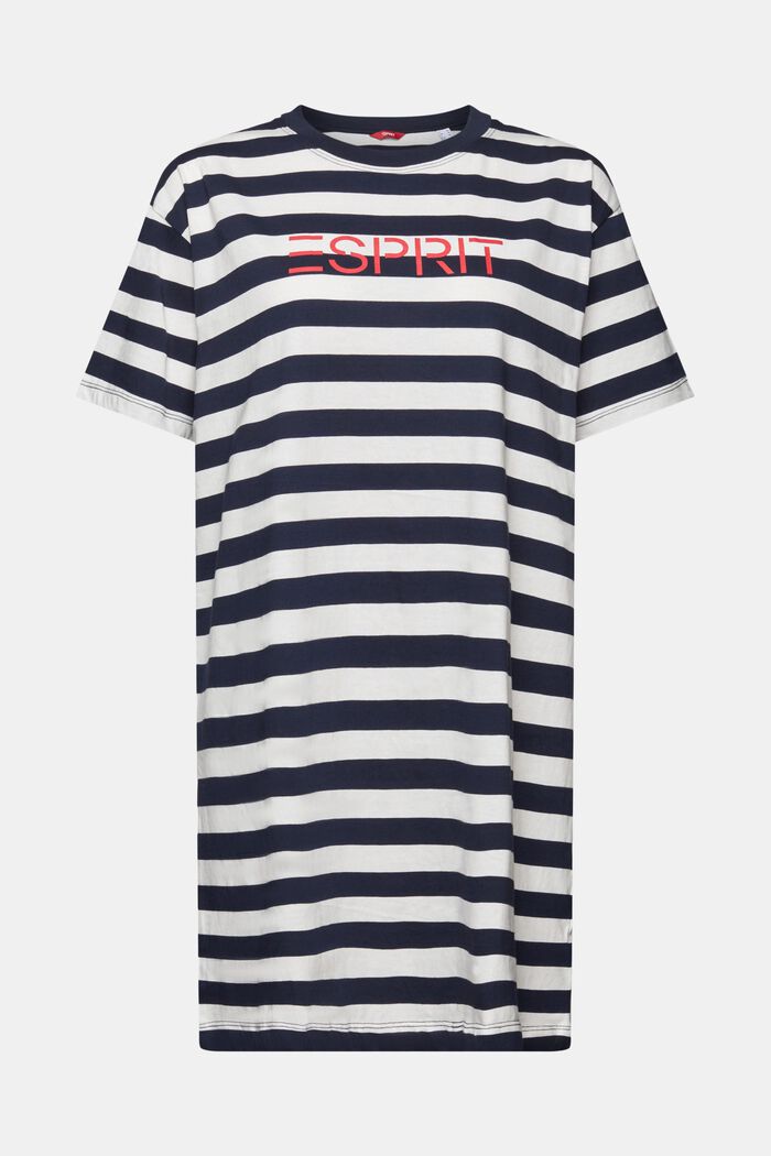Striped Jersey Nightshirt, NAVY, detail image number 5