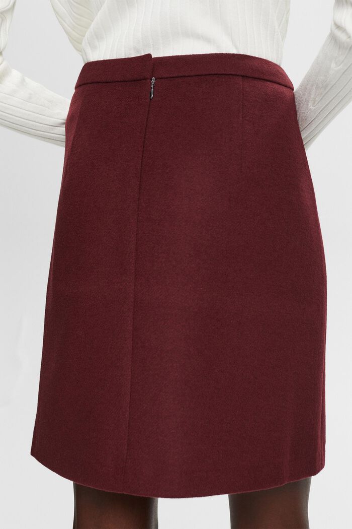 Mini Skirt, AUBERGINE, detail image number 4
