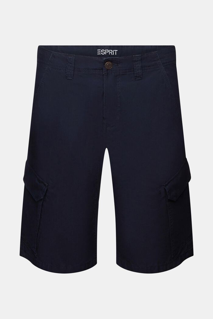 Cargo shorts, 100% cotton, NAVY, detail image number 6